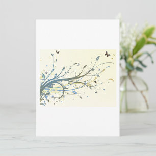 Butterfly Floral Invitation