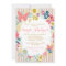 Butterfly Floral Pink Baby Shower Girl invitation