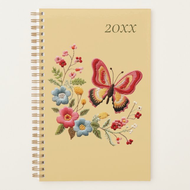 Butterfly Floral  Planner (Front)