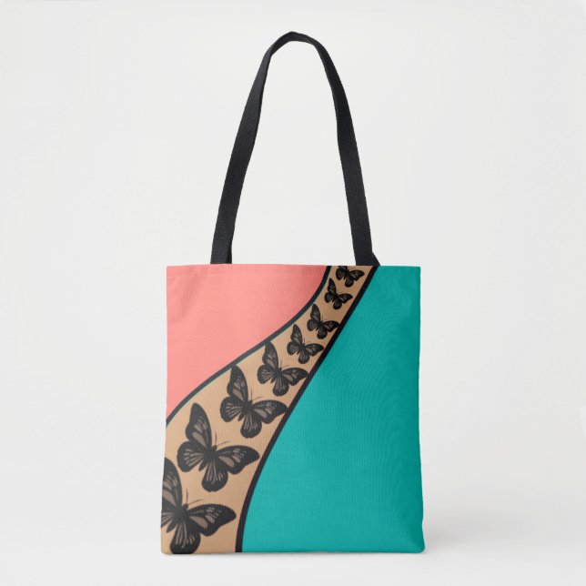 Butterfly Flow Abstract Tank Top  Tote Bag (Front)