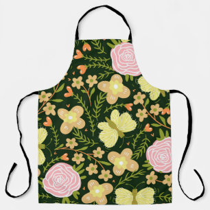 Butterfly Flower Apron