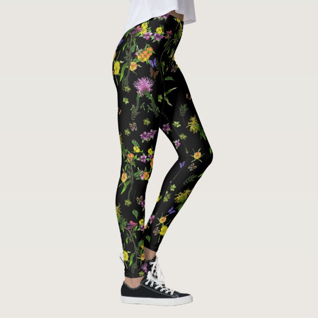 Butterfly Flower Celebration Leggings (Right)