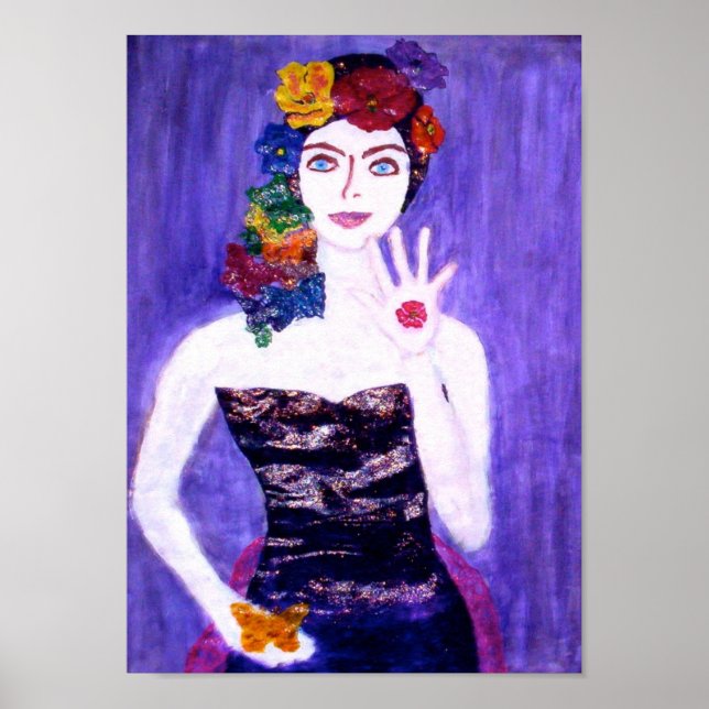 BUTTERFLY FLOWER GODDESS  POSTER (Front)