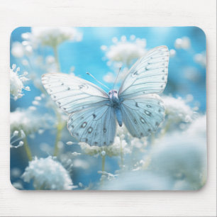 Butterfly Flower Nature Serene Tranquil Mouse Pad