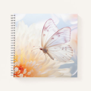 Butterfly Flower Nature Serene Tranquil Notebook