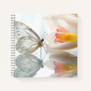 Butterfly Flower Nature Serene Tranquil  Notebook