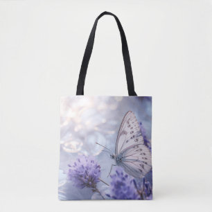 Butterfly Flower Nature Serene Tranquil Tote Bag