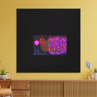 Butterfly Flower on Water Canvas Print