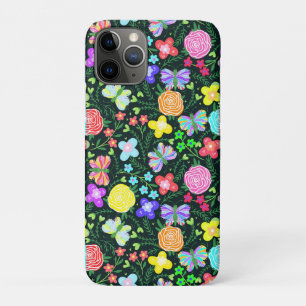 Butterfly Flower Rainbow iPhone 11 Pro Case