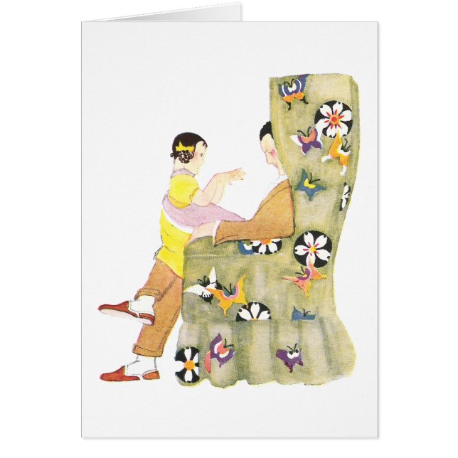 Butterfly & Flowers Armchair (Front)