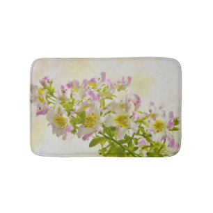 Butterfly Flowers Bath Mat