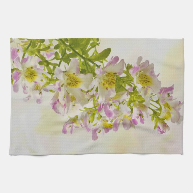 Butterfly Flowers Kitchen Towel (Horizontal)