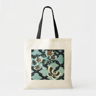 Butterfly & Flowers Tote Bag