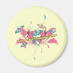 Butterfly Flute Magnet