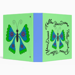 Butterfly - Follow Your Dreams Binder