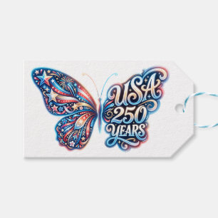 Butterfly for the USA 250th anniversary Gift Tags
