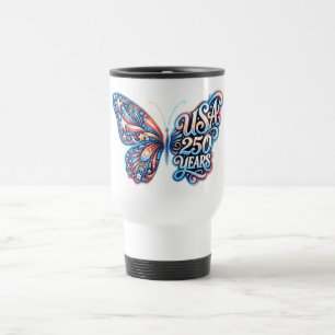 Butterfly for the USA 250th anniversary Travel Mug