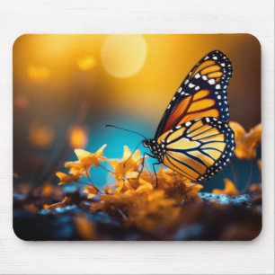 Butterfly Forest Nature Serene Tranquil Mouse Pad