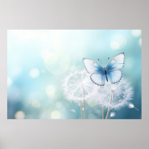 Butterfly Forest Nature Serene Tranquil  Poster