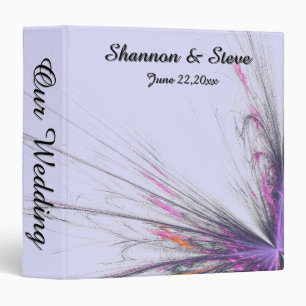 Butterfly Fractal Personal Wedding Binder