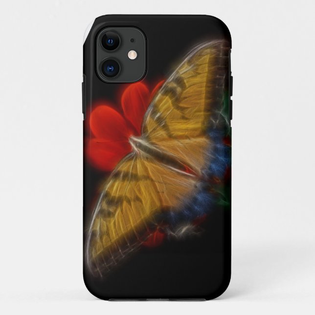 Butterfly Fractal Tiger Swallowtail Case-Mate iPhone Case (Back)