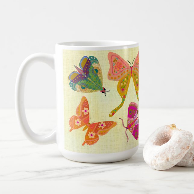 Butterfly Friends Mug (With Donut)