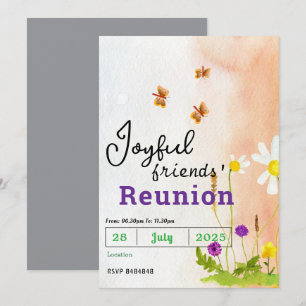 Butterfly Friends' Reunion Invitations 