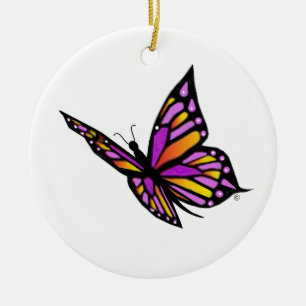 Butterfly from Heaven Ceramic Ornament