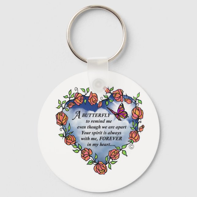 Butterfly from Heaven Keychain (Front)