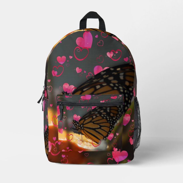 Butterfly Fun Printed Backpack (Front)