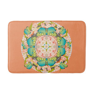 Butterfly Garden Bath Mat