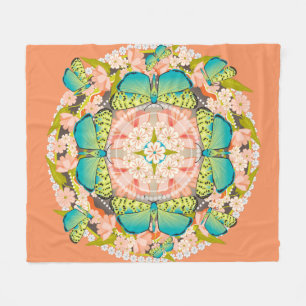 Butterfly Garden Fleece Blanket