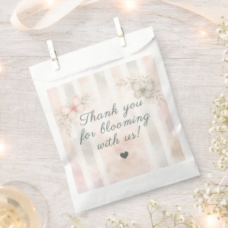 Butterfly Garden Floral Bloom Thank You Favour Bag