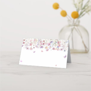  Butterfly Garden Floral Place Card