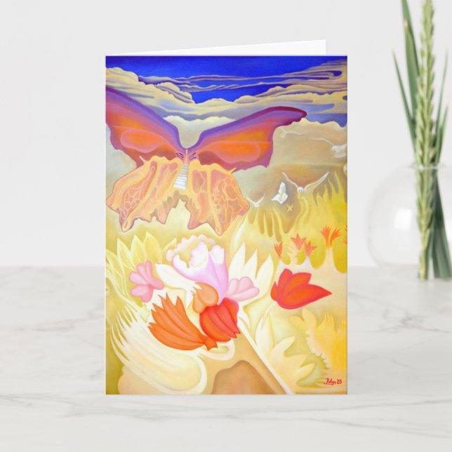 "Butterfly Garden" Greeting Card (Front)