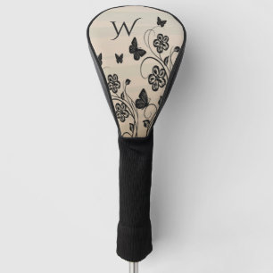 Butterfly Garden Initiaal Golf Head Cover