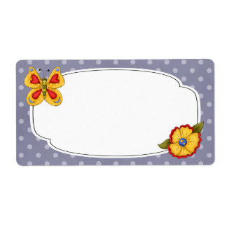 Butterfly Garden Label
