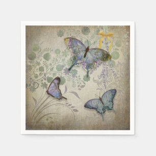 Butterfly Garden Paper Napkin