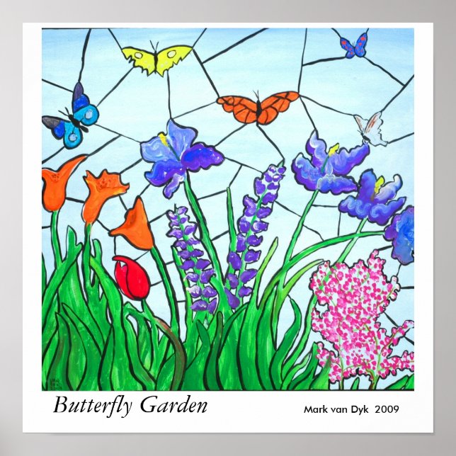 Butterfly Garden Poster (Front)