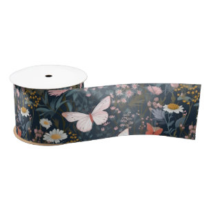 Butterfly Garden Satin Ribbon