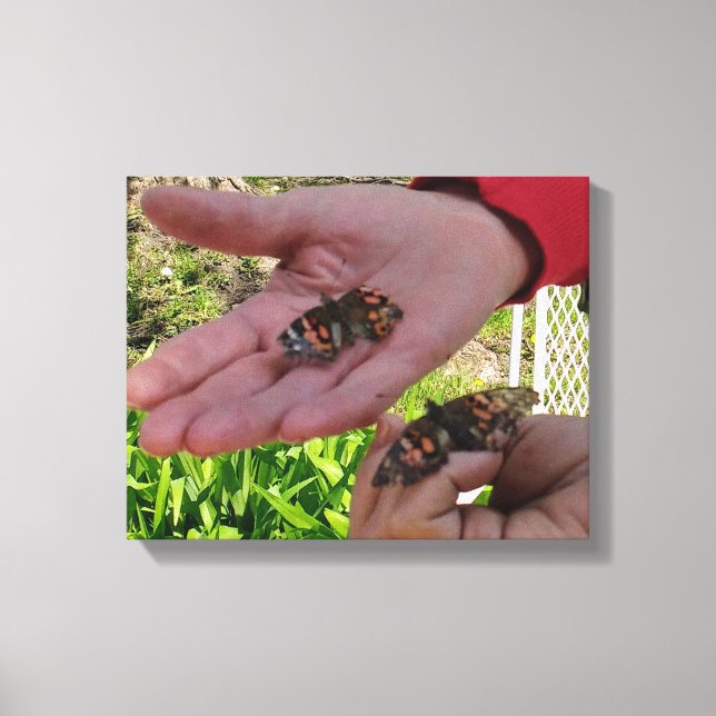 Butterfly Garden Wrapped Canvas (Front)