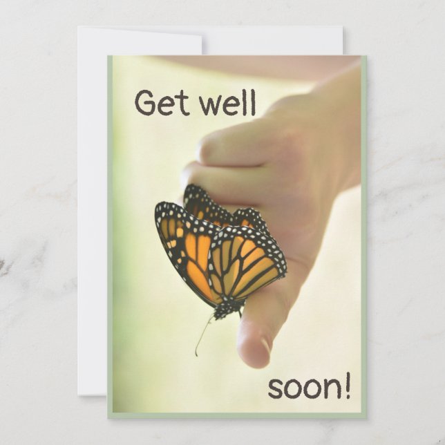 Butterfly Get well soon card! Card (Front)