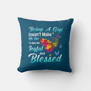 Butterfly Gift Being A GiGi Throw Pillow