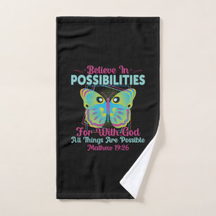 Butterfly Gift   Believe In Possibilities Hand Towel