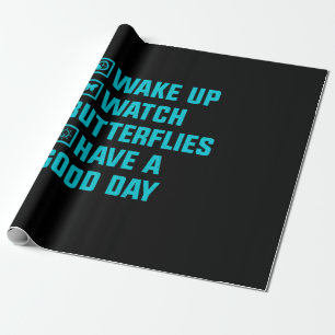Butterfly Gift Wake Up What Butterfly Wrapping Paper