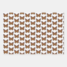 Butterfly gift wrap paper