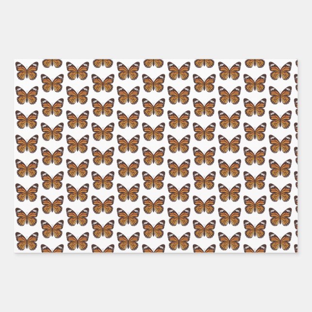 Butterfly gift wrap paper (Front)