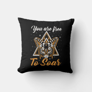 Butterfly Gift You Are Free To Soar Throw Pillow