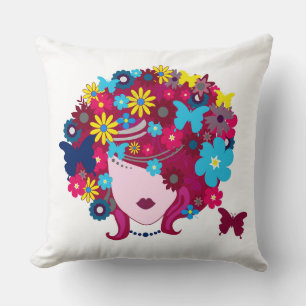 Butterfly Girl 8A-8D Image Options Pillows