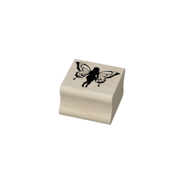 Butterfly girl rubber stamp (Stamp)